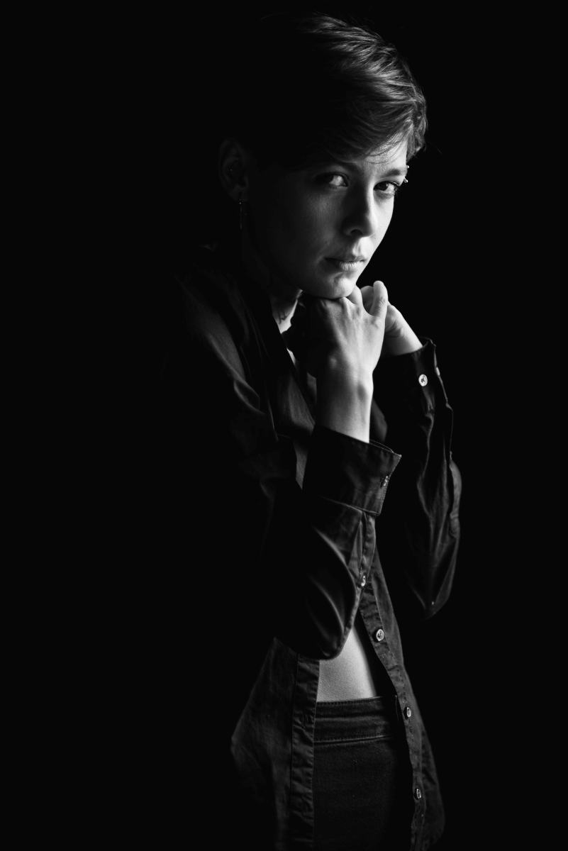Schwarz-Weiß-Portraitfotografie von Mike Günther