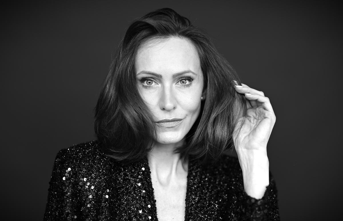 Schwarz-Weiß-Portrait von Steffi