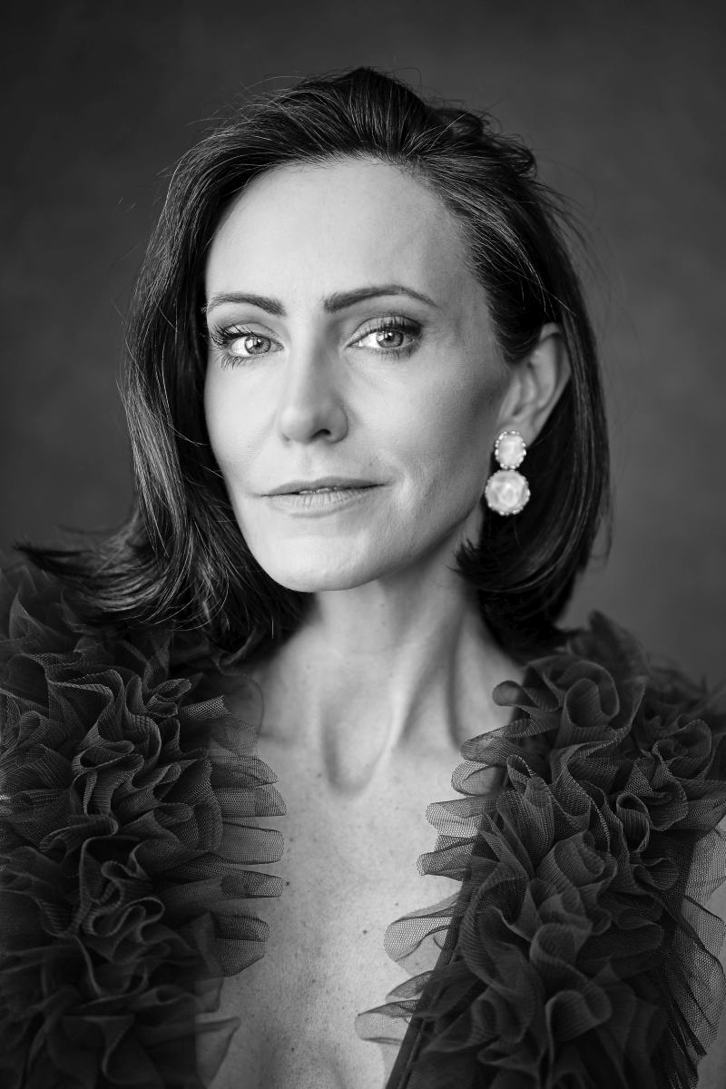 Schwarz-Weiß-Portrait von Steffi