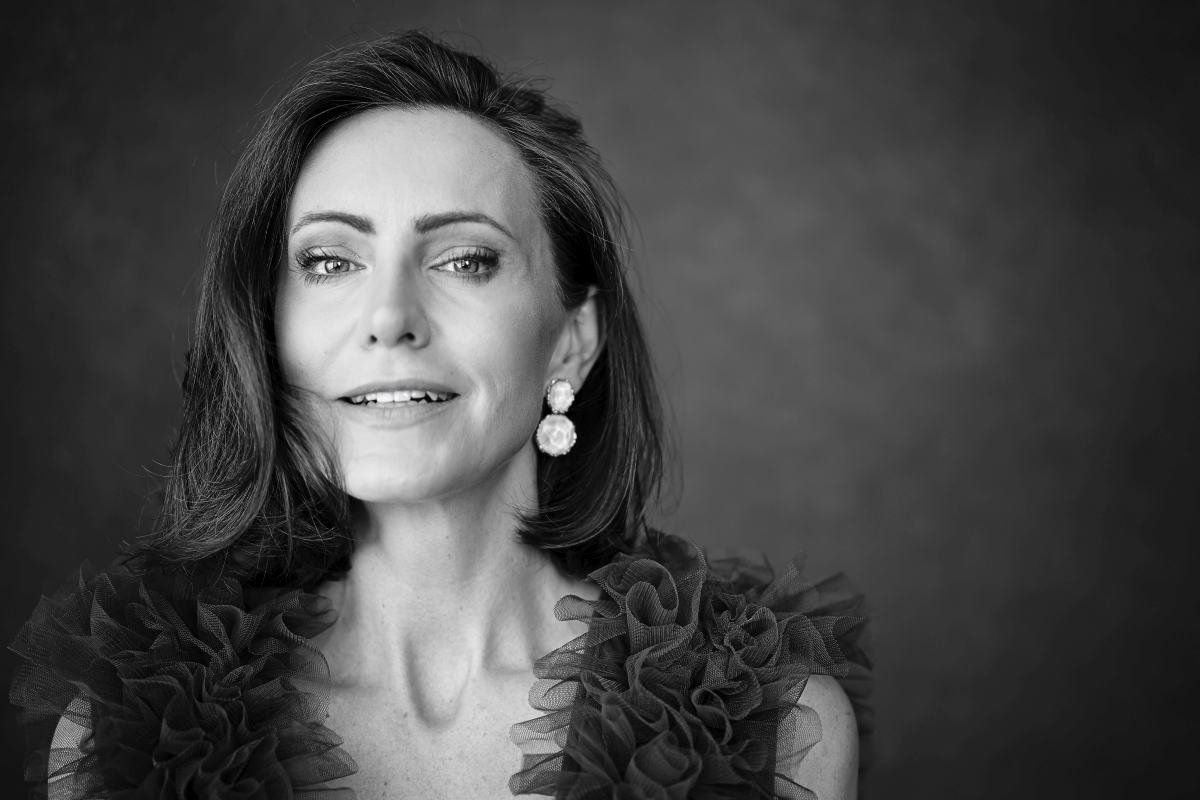 Schwarz-Weiß-Portrait von Steffi