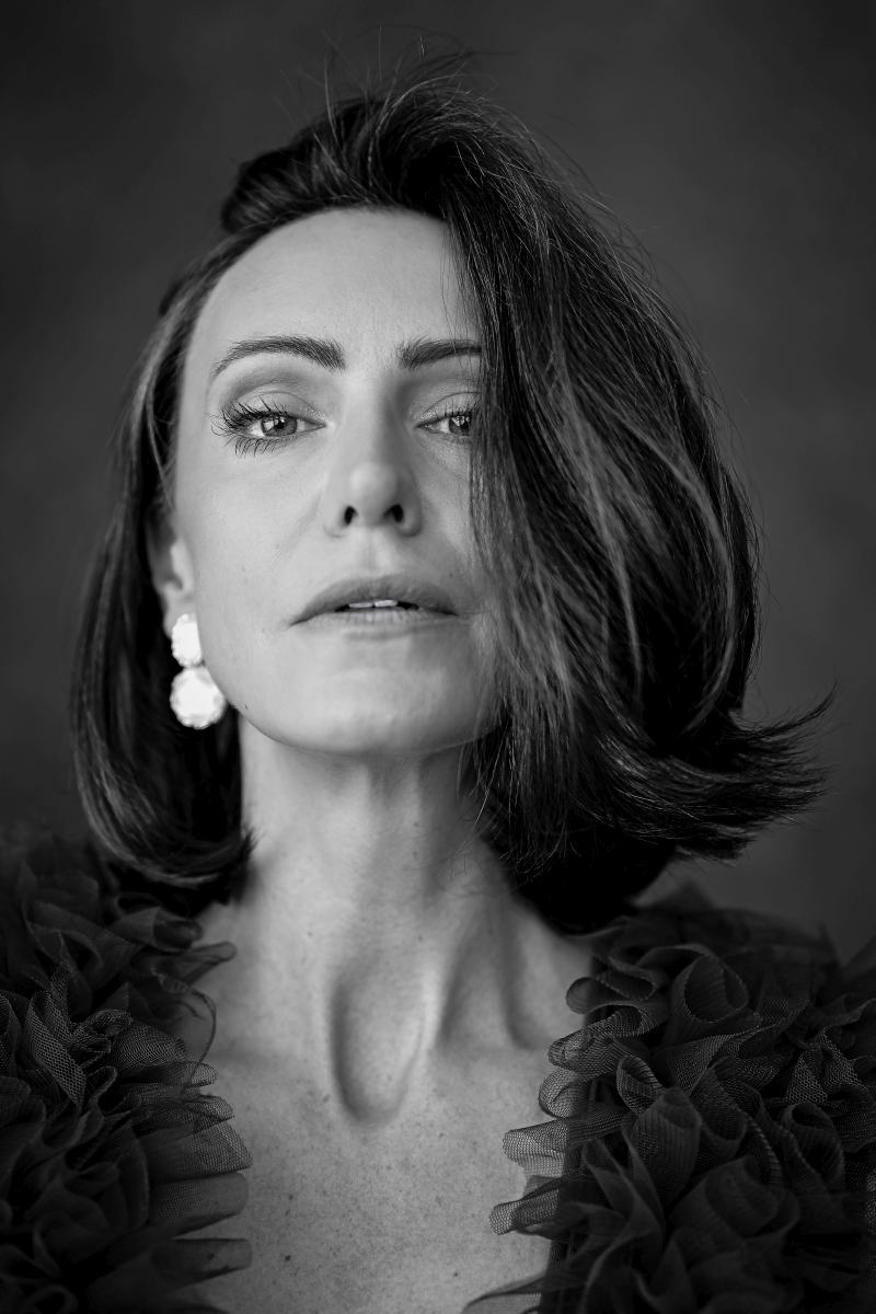 Schwarz-Weiß-Portrait von Steffi