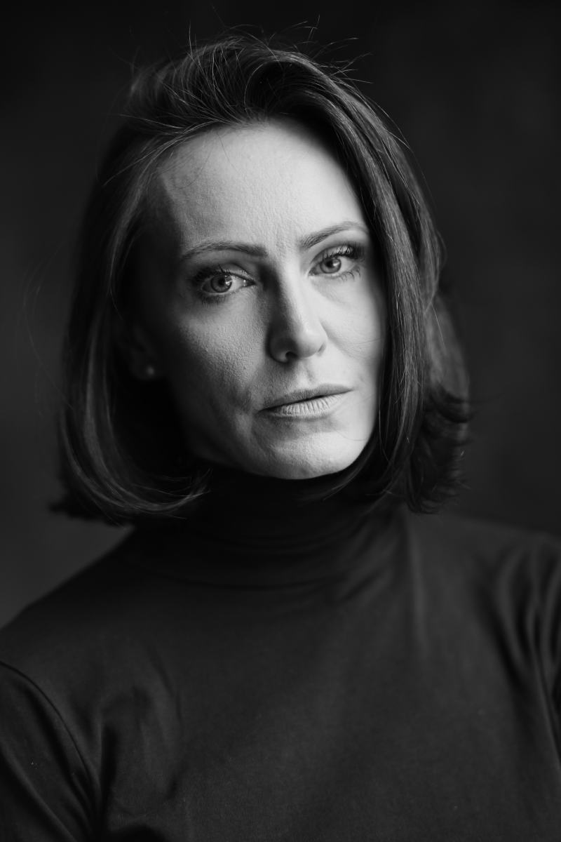 Schwarz-Weiß-Portrait von Steffi